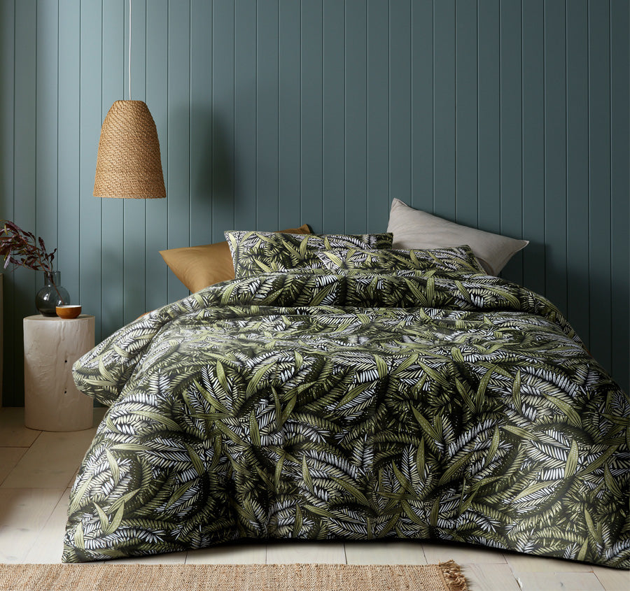 Styx Quilt Cover Set Range Green