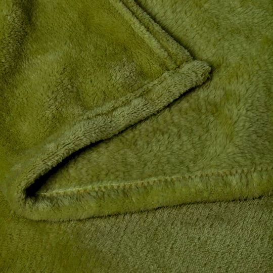 Super Soft Blanket Range Moss Green