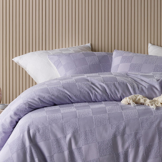 Tipo Quilt Cover Set Range Lilac