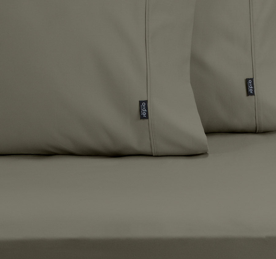 1000THC Cotton Rich Fitted Sheet Combo Range Khaki