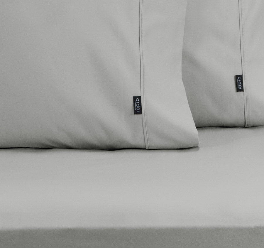 1000THC Cotton Rich Fitted Sheet Combo Range Silver