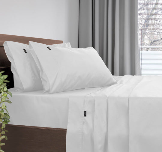 1000THC Cotton Rich Sheet Set Range White