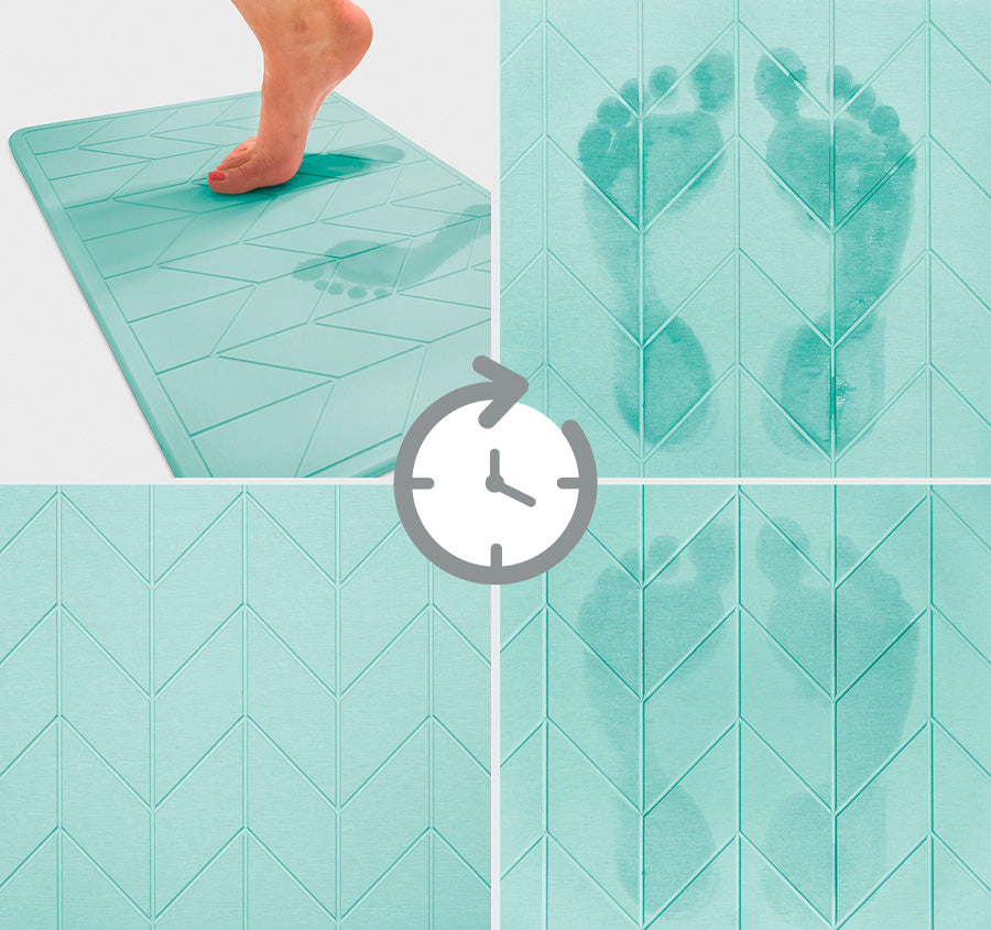 Dri 39x60cm Bath Stone Marine Blue