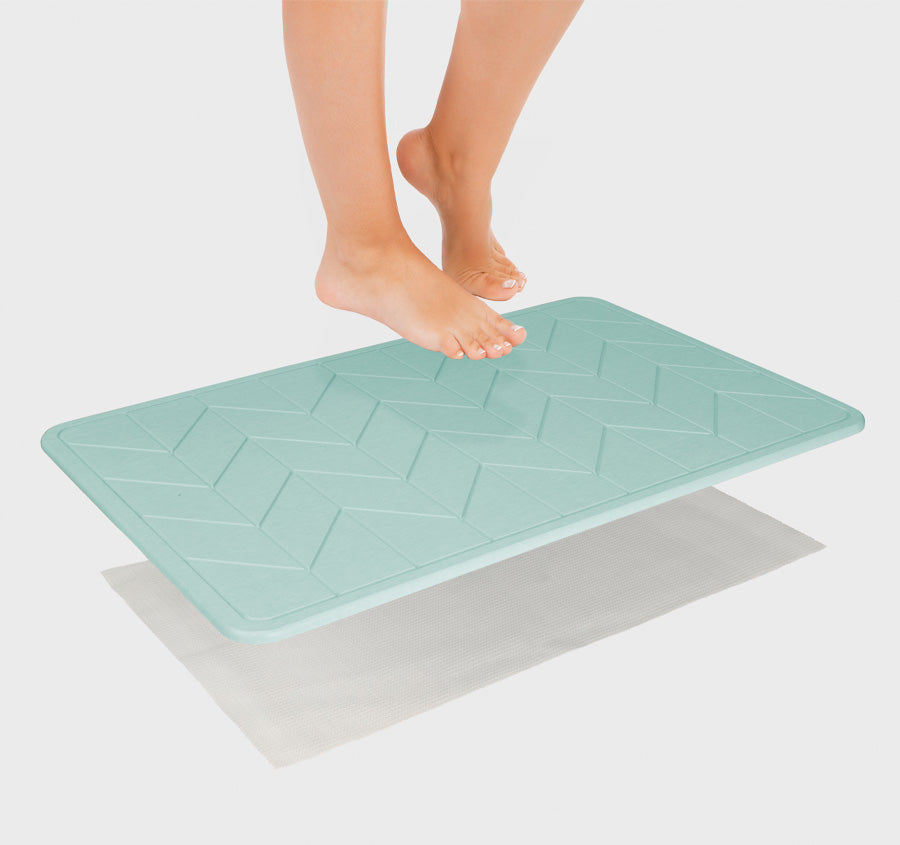 Dri 39x60cm Bath Stone Marine Blue