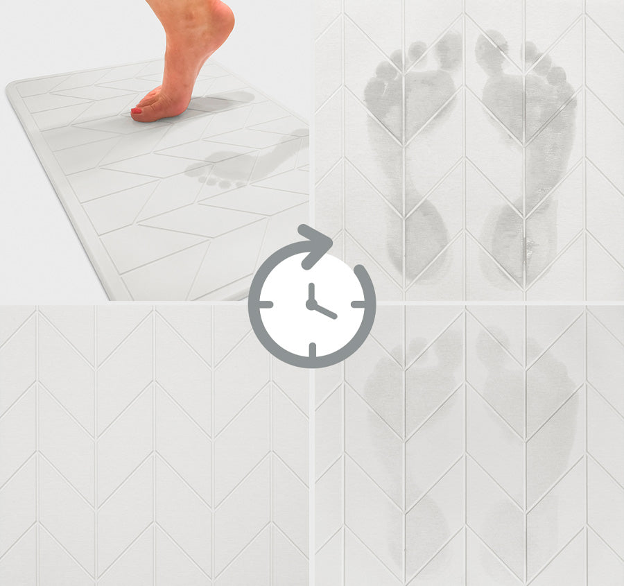 Dri 39x60cm Bath Stone Natural White