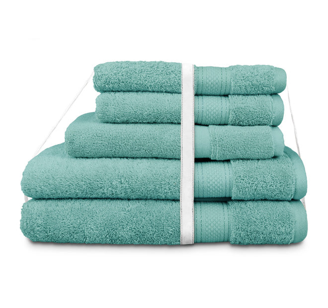 5 Piece St Regis 600GSM Cotton Towel Set Marine
