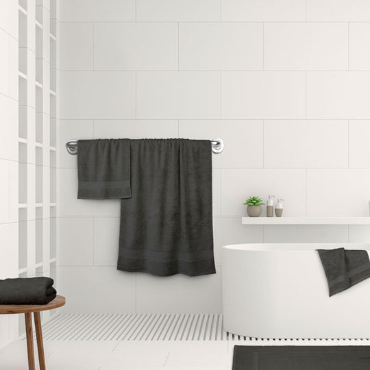 St Regis 600GSM Bath Towel Range Charcoal