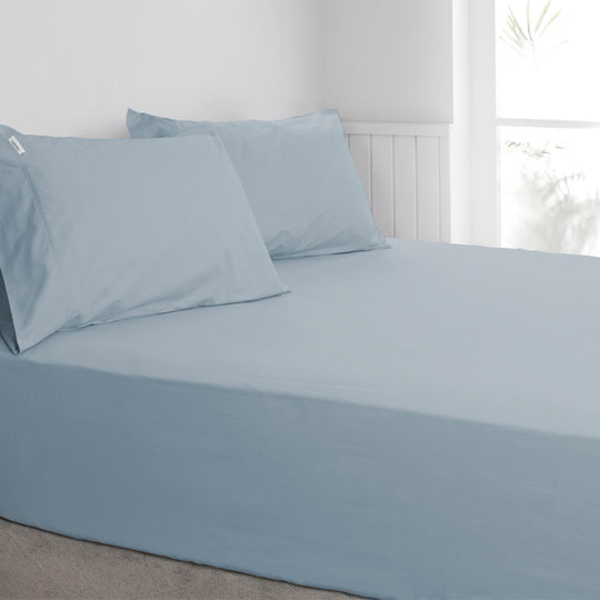 Tuscan Collection Fitted Sheet Combo Set Range Faded Denim