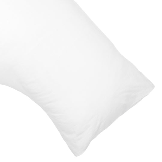 Tuscan Collection Cotton Percale V-Shape Pillowcase White