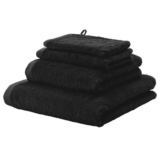 London 600GSM Egyptian Combed Cotton Bath Towel Range Black