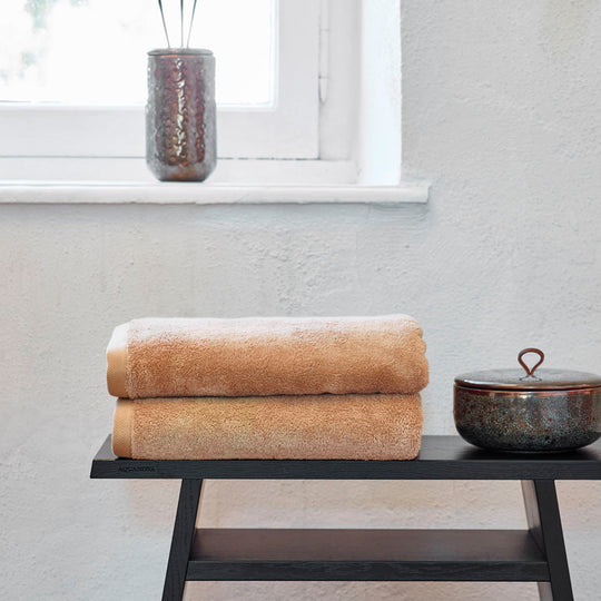London 600GSM Egyptian Combed Cotton Bath Towel Range Latte