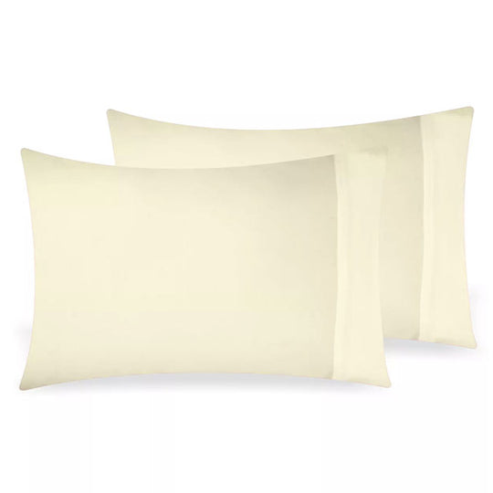 Bamboo Eco 400THC Standard Pillowcase Pair Ivory