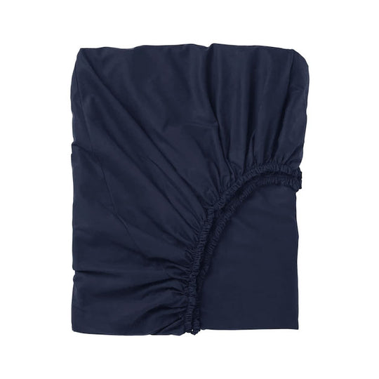 Bamboo Eco 400THC Cotton Fitted Sheet Range Navy