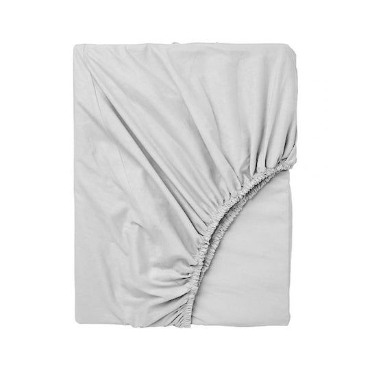 Bamboo Eco 400THC Cotton Fitted Sheet Range Silver