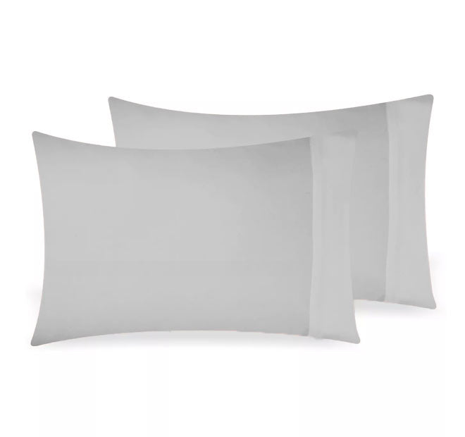 Bamboo Eco 400THC Standard Pillowcase Pair Grey