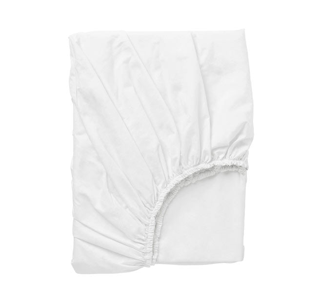 Bamboo Eco 400THC Cotton Fitted Sheet Range White