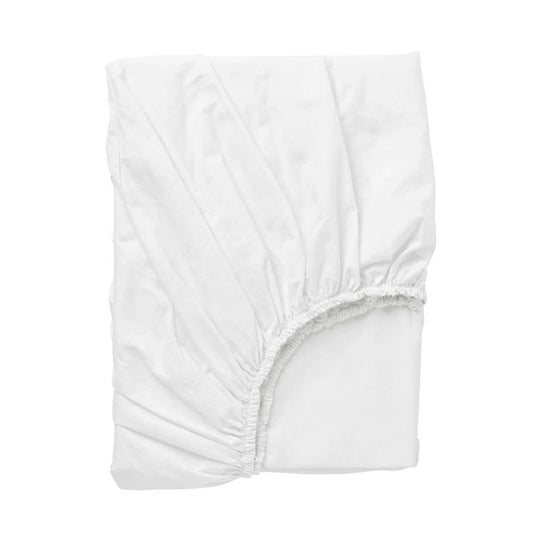 Bamboo Eco 400THC Cotton Fitted Sheet Range White