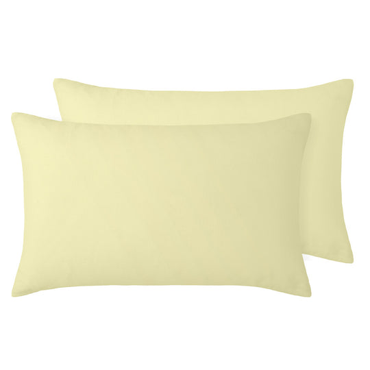 French Linen Standard Pillowcase Pair Butter