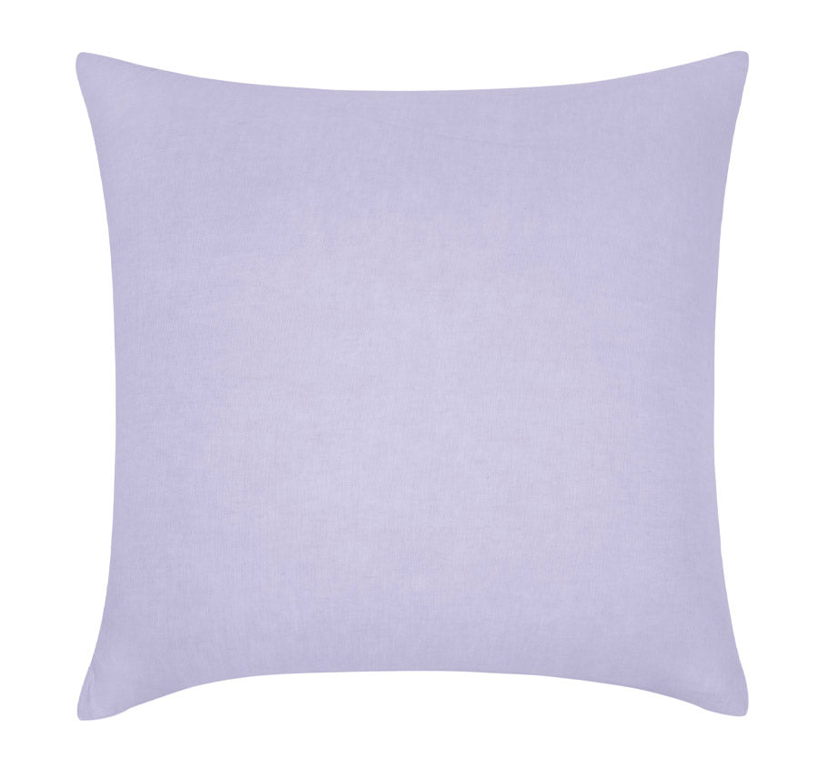 Stonewashed French Linen European Pillowcase Lilac