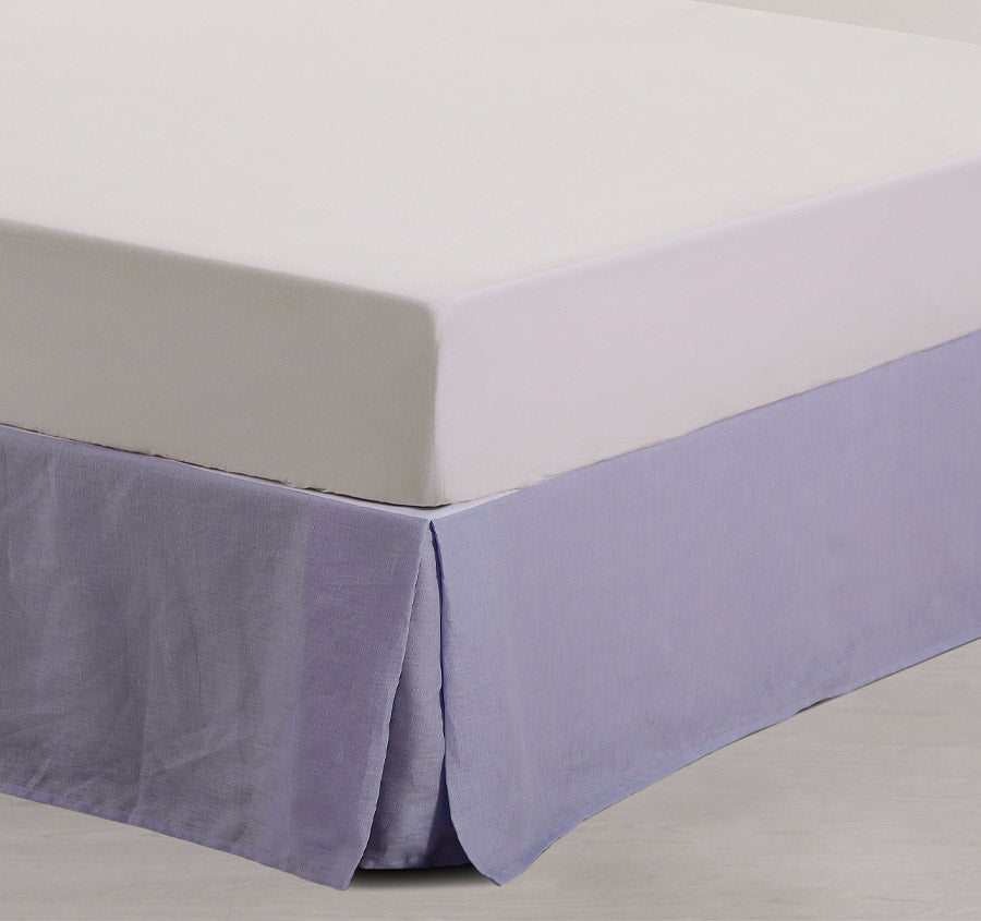 Stonewashed French Linen Valance Range Lilac