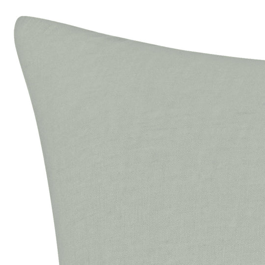 Stonewashed French Linen European Pillowcase Sage