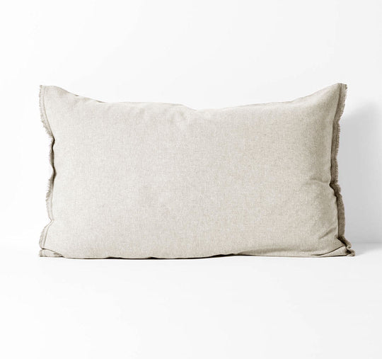 Chambray Fringe Standard Pillowcase Natural