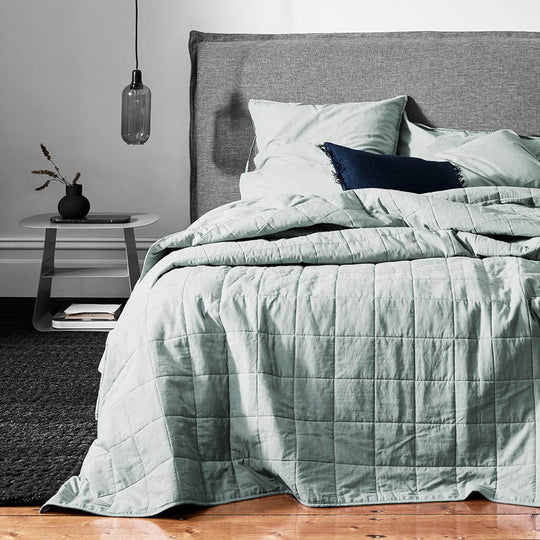 Chambray Bed Cover Mineral