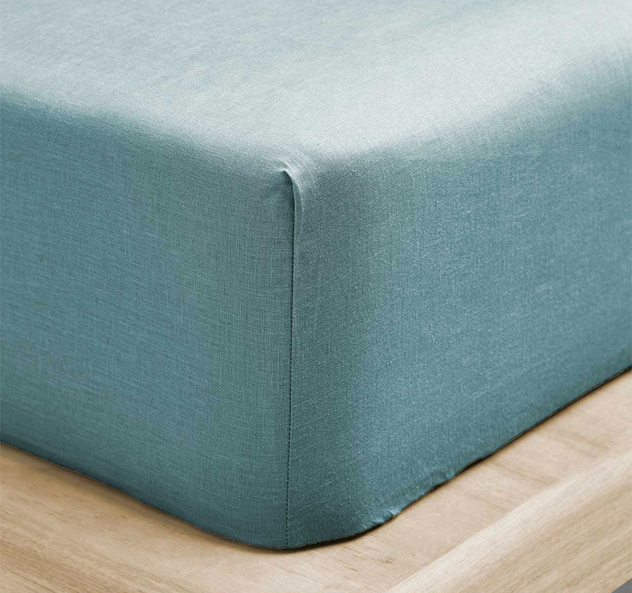 Emile Fitted or Flat Sheet Range Agean Blue