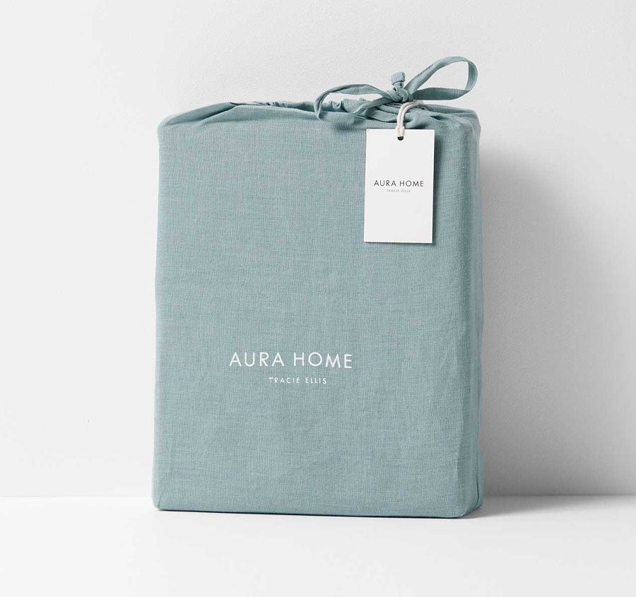 Emile Quilt Cover Range Agean Blue