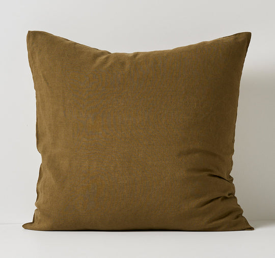 Emile European Pillowcase Bronzed Olive
