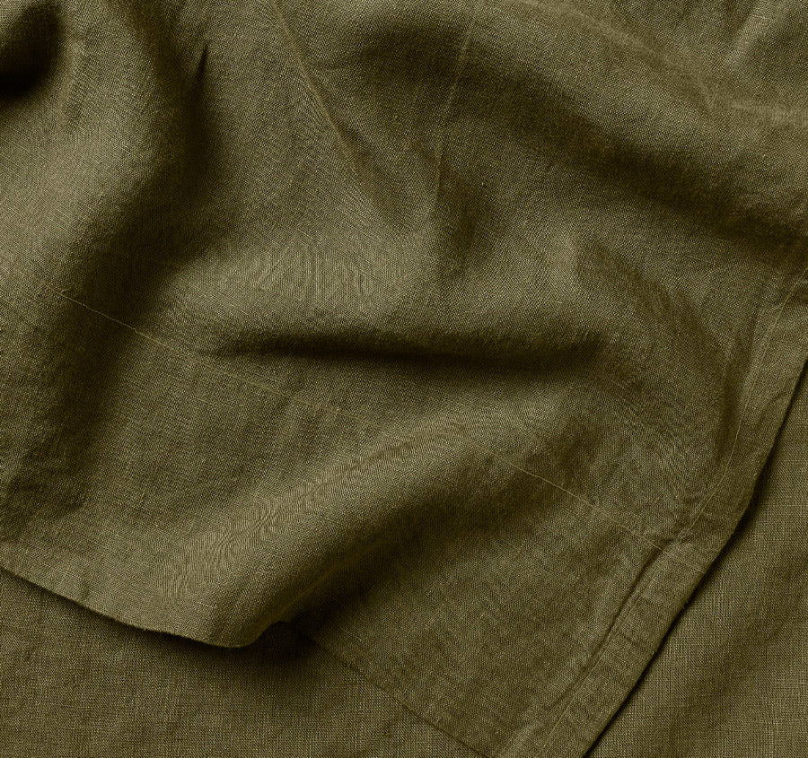Emile Fitted or Flat Sheet Range Bronzed Olive