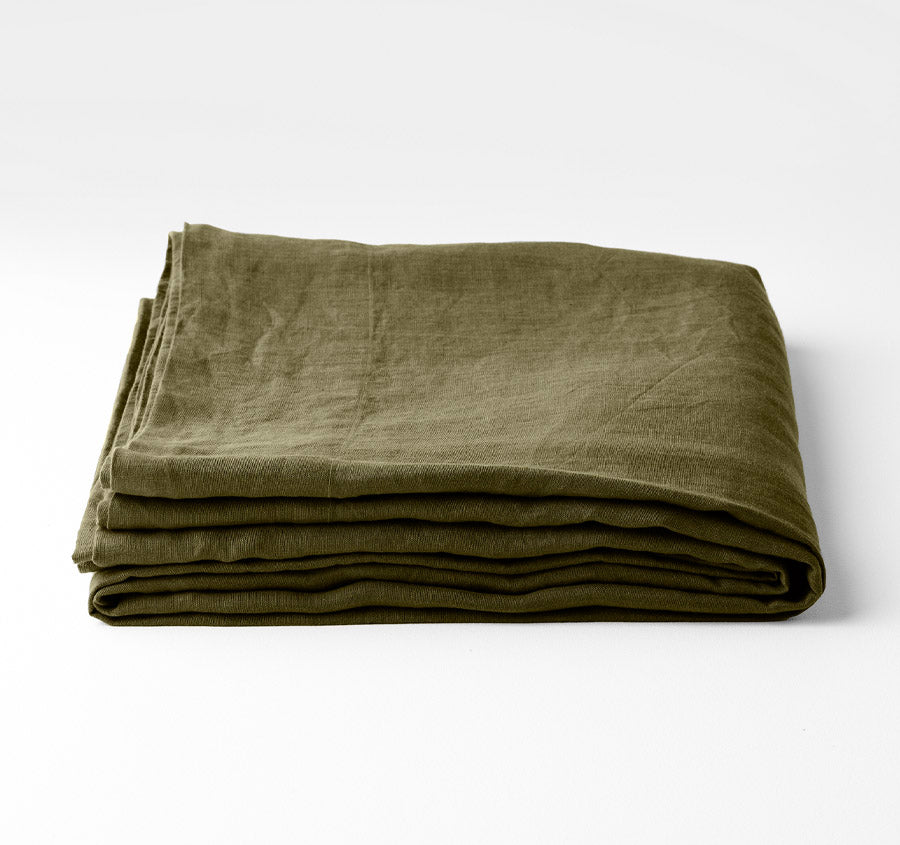 Emile Fitted or Flat Sheet Range Bronzed Olive