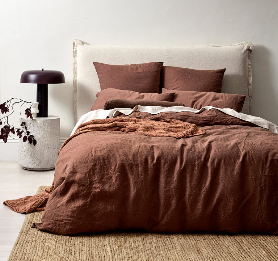 Emile Quilt Cover Range Clove