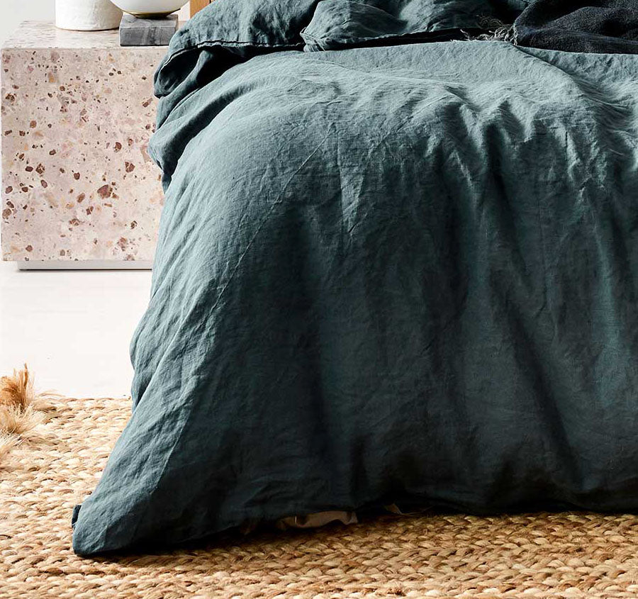 Emile Quilt Cover Range Greystone