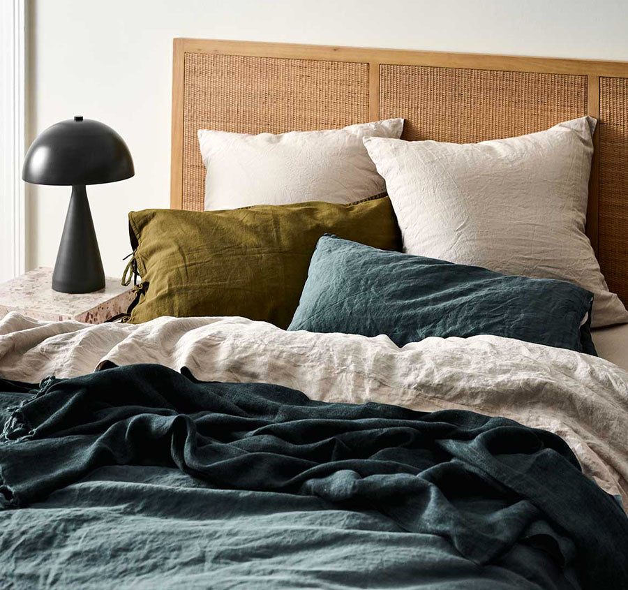 Emile Quilt Cover Range Greystone