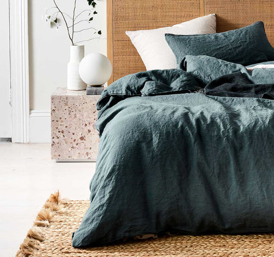 Emile Quilt Cover Range Greystone