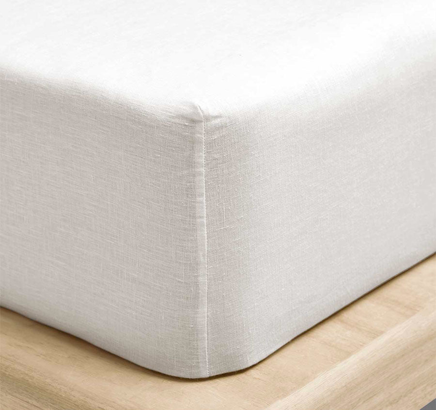 Emile Fitted or Flat Sheet Range Marshmallow