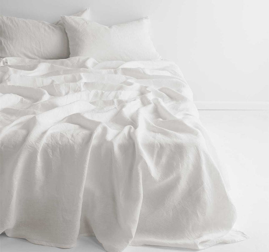 Emile Fitted or Flat Sheet Range Marshmallow