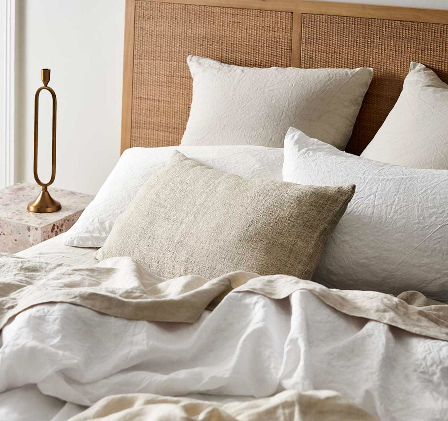 Emile Quilt Cover Range Marshmallow