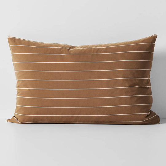 French Stripe Standard Pillowcase Bronze