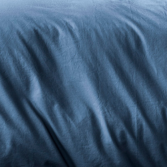 Halo Organic Cotton Quilt Cover Range Bijou Blue