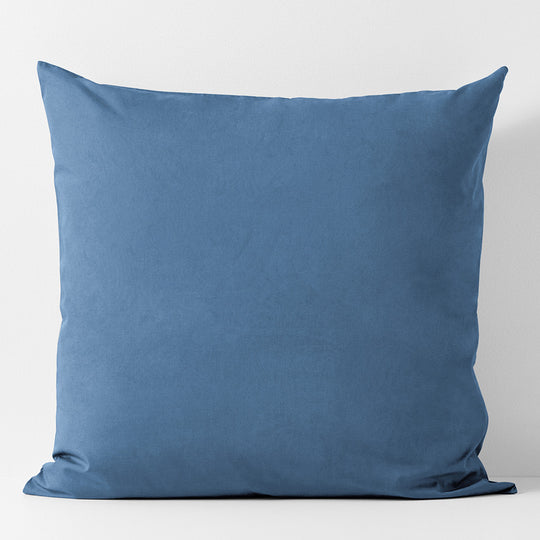 Halo Organic Cotton European Pillowcase Bijou Blue