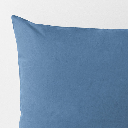 Halo Organic Cotton European Pillowcase Bijou Blue