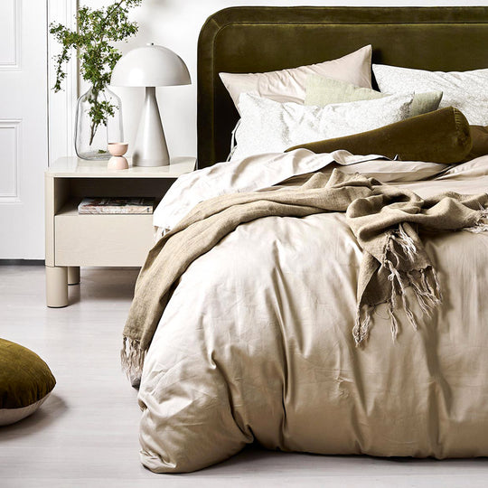 Halo Organic Cotton Quilt Cover Range Feather