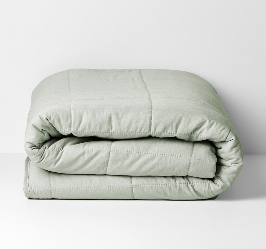 Halo Organic Cotton Coverlet Sage
