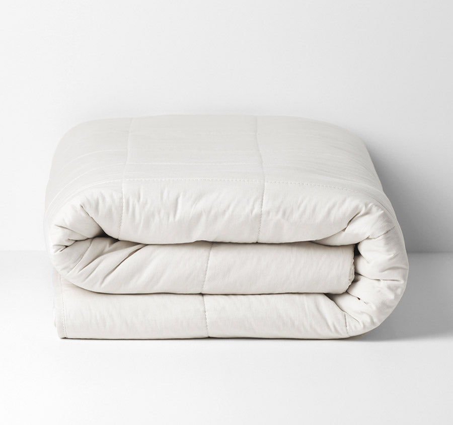Halo Organic Cotton Coverlet White Sand