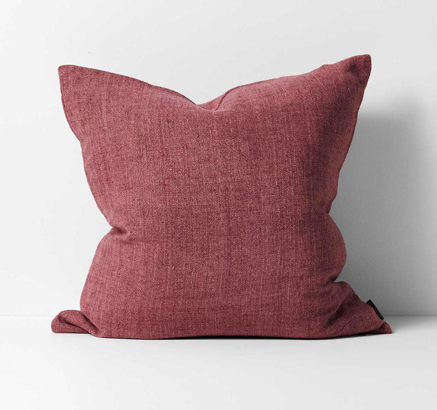 Heavy Linen 55x55cm Filled Cushion Maple