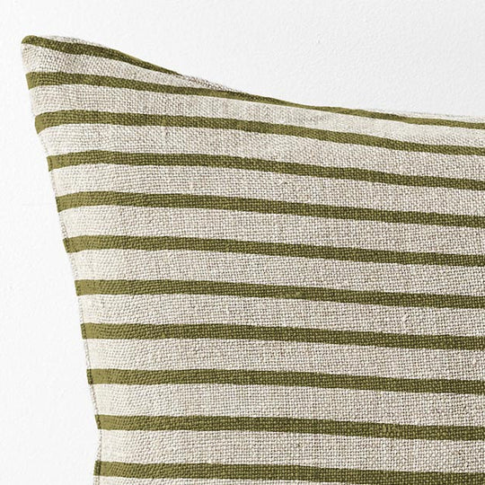 Heirloom Stripe 50x50cm Filled Cushion Khaki
