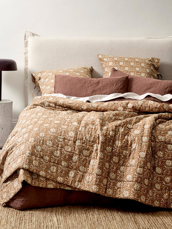 Jaipur Coverlet Bronze