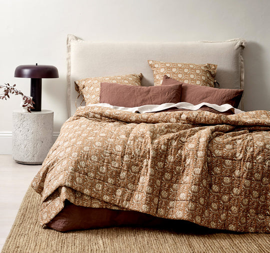 Jaipur Coverlet Bronze